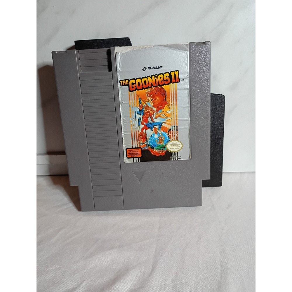 The Goonies II Nintendo NES Konami 1987 Vintage Video Game Cartridge With Sleeve